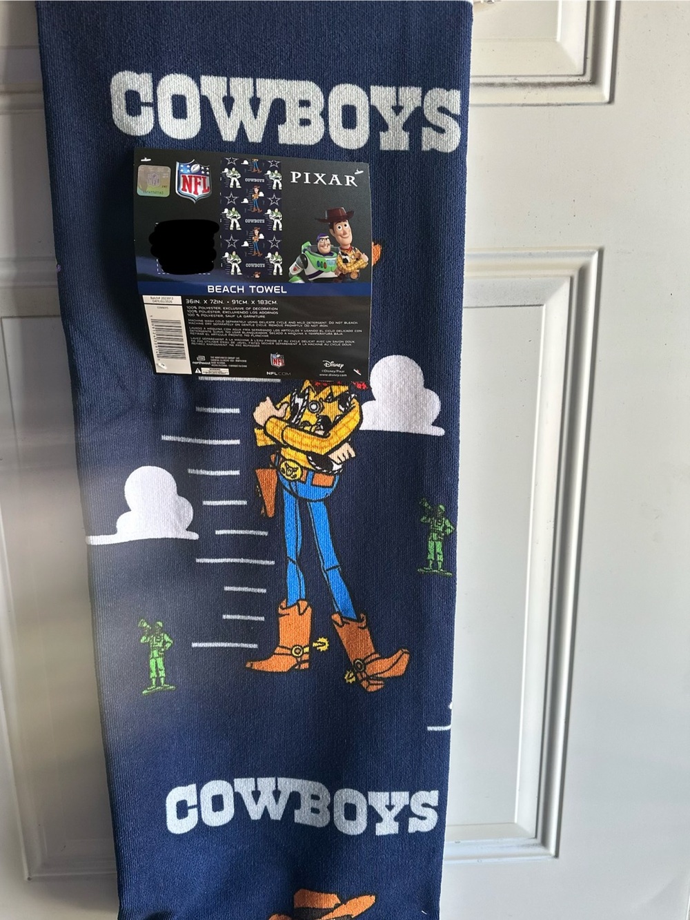 Pixar Toy Story Cowboys Navy Blue Beach Towel
